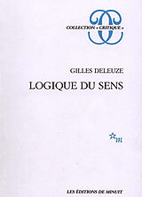 Broché Logique du sens de Gilles Deleuze