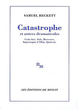 Broché Catastrophe et autres dramaticules de Samuel Beckett