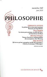 Revue Philosophie, n° 142 de Revue