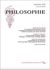 Revue Philosophie, n° 156 de Revue