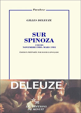 Broschiert Sur Spinoza : cours novembre 1980-mars 1981 von Gilles Deleuze