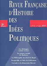 Revue Revue française d'histoire des idées politiques, n° 13 de 