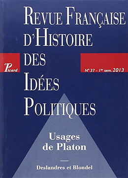 Revue Revue française d'histoire des idées politiques, n° 37 de 