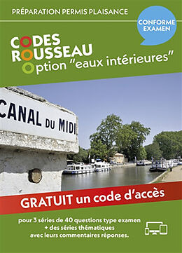 Broché Permis bateau Rousseau. Code option eaux intérieures : 2024 de 