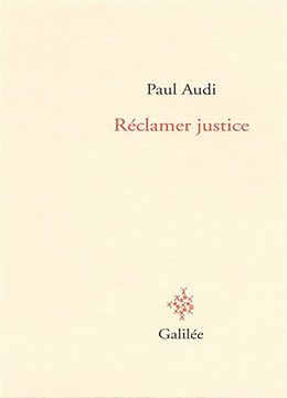 Broché Réclamer justice de Paul Audi