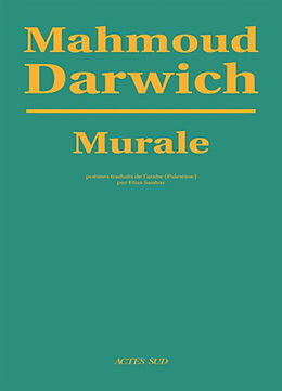 Broché Murale de Mahmoud Darwich