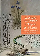 Broschiert L'esprit et la lettre : sur l'interprétation des Ecritures von Giorgio Agamben