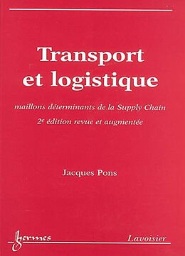 Broché Transport et logistique de PONS Jacques
