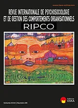  Revue internationale de psychosociologie et de gestion des comportements organisationnels, n° 85. Reconnaissance du b... von Marco ; Rochette, Corinne ; Loose, Florenc Donato