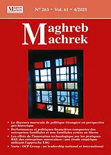  Maghreb Machrek, n° 263. Performances et politiques financières comparées des entreprises familiales et non familiale... von 
