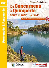 Broché De Concarneau à Quimperlé, terre et mer... à pied : 30 circuits dont 8 adaptés à la marche nordique de P297