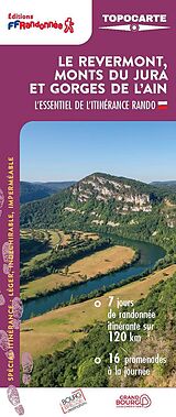 Carte (de géographie) Le Revermont, Monts du Jura et Gorges de l'Ain de 