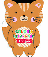 Broché Chaton : colorie les animaux de 