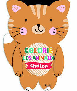 Broché Chaton : colorie les animaux de 