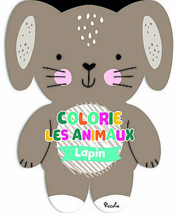 Broché Lapin : colorie les animaux de 