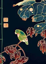 Broschiert Jakuchu, oiseau vert : carnet von 