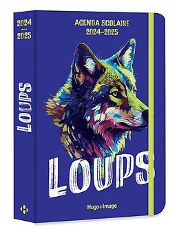 Broché Agenda scolaire loups 2024-2025 de 