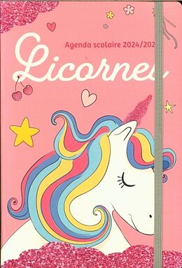 Broché Licornes : agenda scolaire 2024/2025 de 