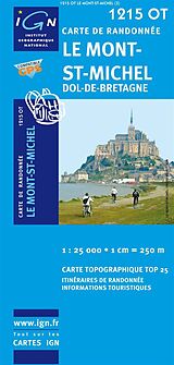 Carte (de géographie) pliée Le Mont-St-Michel 25000 de 1215 OT