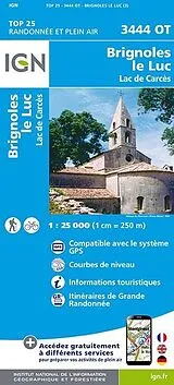 (Land)Karte IGN Karte, Serie Bleue Top 25 Brignoles le Luc von 