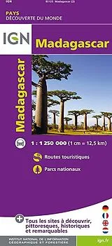 (Land)Karte 85125 MADAGASCAR 1:1'250'000 von 