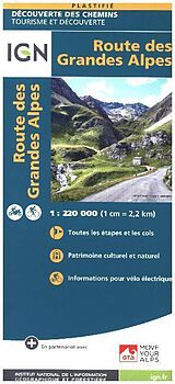 Carte (de géographie) Route des Grandes Alpes de 89024