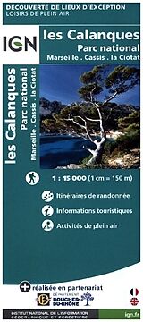 (Land)Karte Les Calanques de Marseille à Cassis von 82011