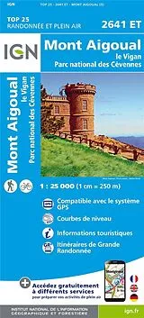 (Land)Karte 2641ETMont Aigoual.le Vigan.Parc National des Cévennes von 2641 ET