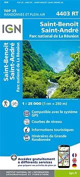 (Land)Karte 4403RT Saint-Benoît.Saint-André von 4403 RT