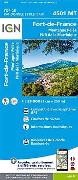 (Land)Karte 4501MT Fort de France, Montagne Pellee von 