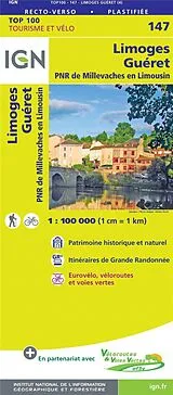 (Land)Karte Limoges Guéret 1:100 000 100000 von 147