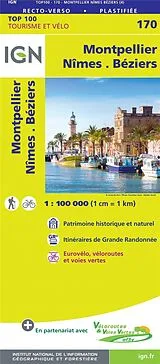 (Land)Karte SK 170 Montpellier.Nîmes.Béziers von 170