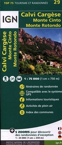 (Land)Karte Calvi Cargesse Monte von 75029