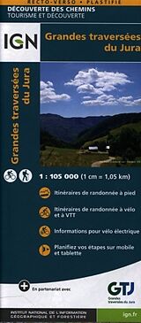 Carte (de géographie) Grandes Traversées du Jura de 89026