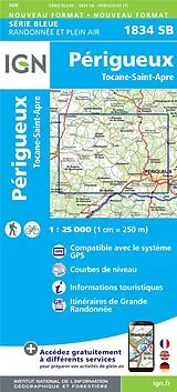 (Land)Karte 1834SB Périgueux-Tocane-Saint-Apre von 1834 SB