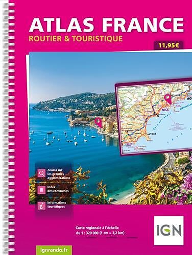 Atlas Routier Touristique France spirale 320000