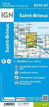 (Land)Karte 0916OT St-Brieuc von 0916 OT