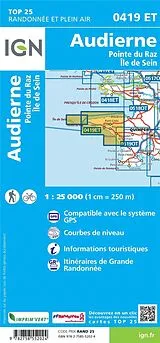 (Land)Karte 0419ET Audierne Pointe du Raz/Sein von 0419 ET