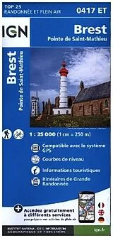 (Land)Karte 0417ET Brest/ Pointe Saint Mathieu von 