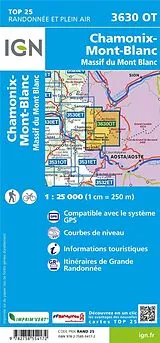 (Land)Karte CHAMONIX-MONT-BLANC 3630OT von 