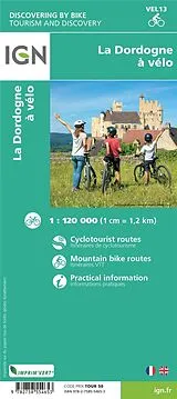 (Land)Karte La Dordogne à Vélo von 