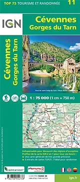 (Land)Karte Cévennes - Gorges du Tarn 75000 von 