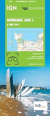 (Land)Karte Normandie Jour J 6 Juin 1944 von 