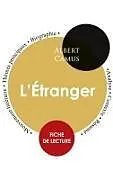 Kartonierter Einband Fiche de lecture L'Étranger (Étude intégrale) von Albert Camus