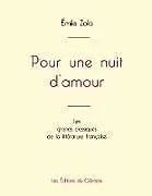 Kartonierter Einband (Kt) Pour une nuit d'amour de Émile Zola (édition grand format) von Émile Zola