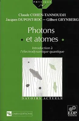 E-Book (pdf) Photons et atomes von Claude Cohen-Tannoudji, Jacques Dupont-Roc, Gilbert Grynberg