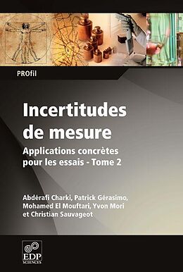 eBook (pdf) Incertitudes de mesures de Abdérafi Charki, Patrick Gérasimo, Mohamed El Mouftari