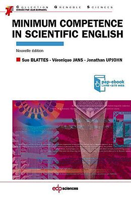 eBook (pdf) Minimum competence in scientific English de Sue Blattes, Véronique Jans, Jonathan Upjohn