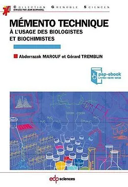 PDF Mémento technique à l'usage des biologistes et biochimistes von Abderrazak Marouf, Gérard Tremblin