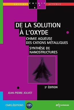 eBook (pdf) De la solution à l'oxyde de Jean-Pierre Jolivet